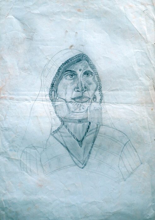 Woman in a Ghoonghat