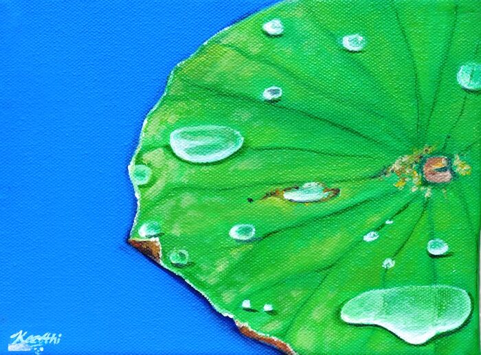 Dewdrops on Cobalt